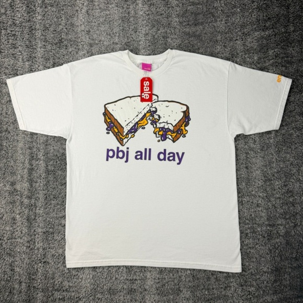 Vintage Enjoi Y2K Men's XL PBJ All‎ Day Skateboarding T-Shirt Cotton Zumiez NEW